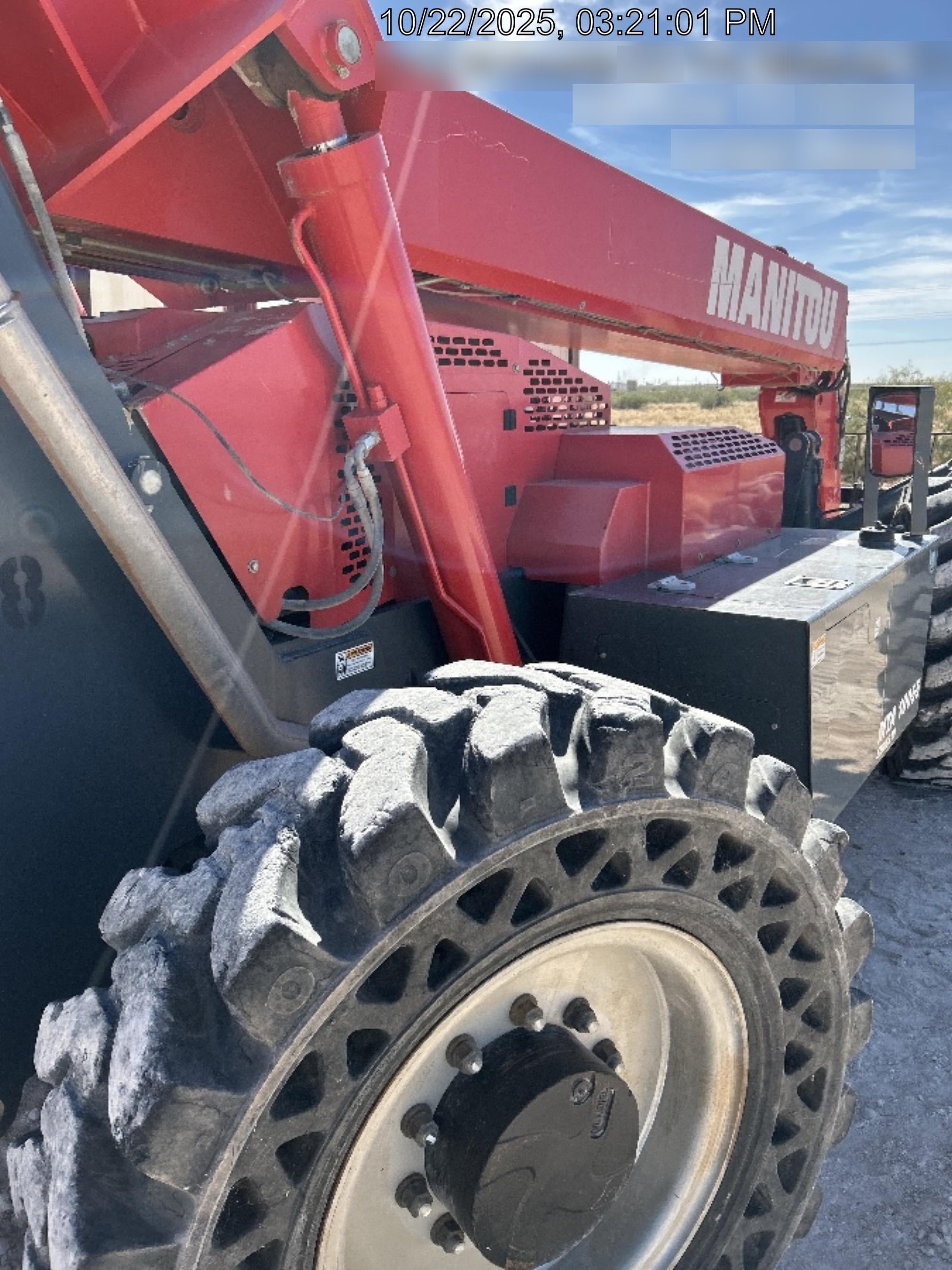 2019 Manitou MTA10055 MTA10055 - 120 HP T4, Canopy, Worklights/Strobe, Beacon, 66" Carriage, 60" Forks, Solid Tires, Lift Hook, Aux Hydraulics