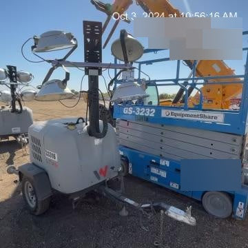 2019 Wacker Neuson LTV6L-MH Wacker Neuson LTV6L Mobile Light Tower w/Fuel Level Sensor Installed