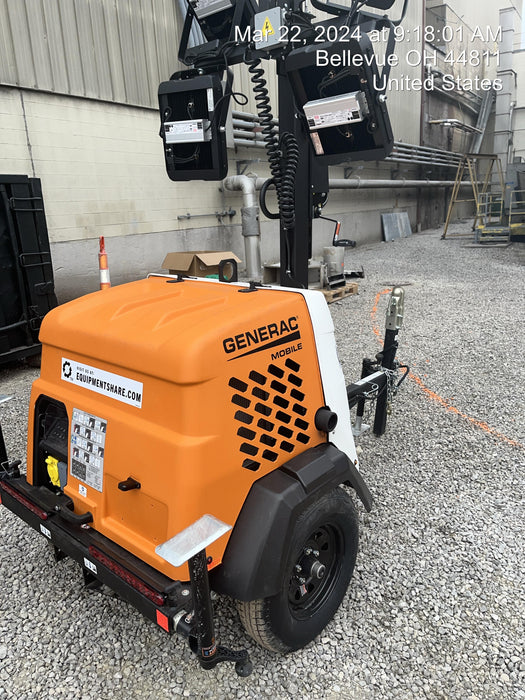 2023 Generac MLT2 Diesel, Flex Switch 120V Input, Powerzone Controller, 
(4) 320W LED Lights, 4kW Generator, 39.9 Gal Fuel Tank, 2" Ball, T3