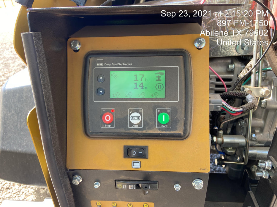 2021 Allmand NLV3GR (4) LED Light Fixture 350W, 23' Vertical Mast, 3kW Prime, Towable, Deep Sea L401, Leveling Jacks, Yanmar T4F 5.8hp