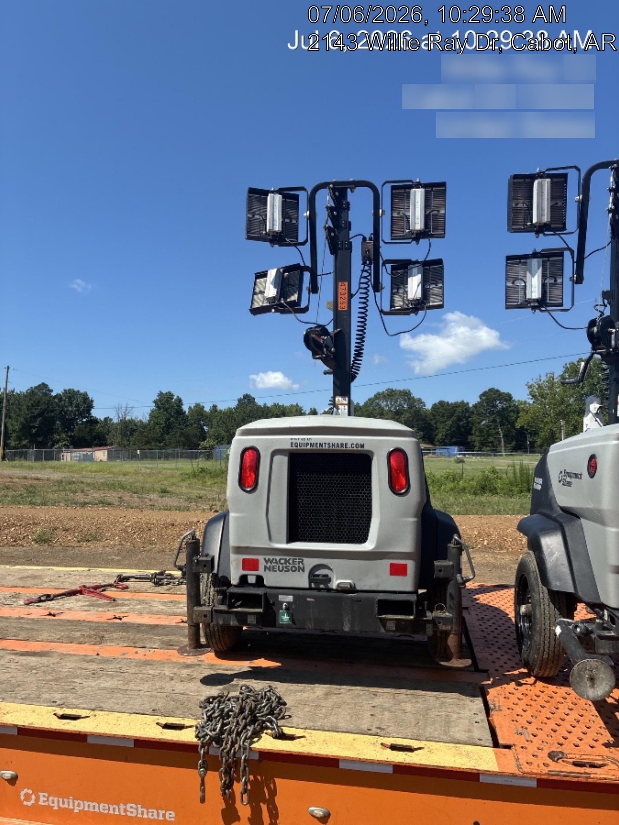 2024 Wacker Neuson LTT4 Diesel, Kohler KDW702, Deep Sea Controller, Auto Start, LED 320W, Bypass Outlet, T3