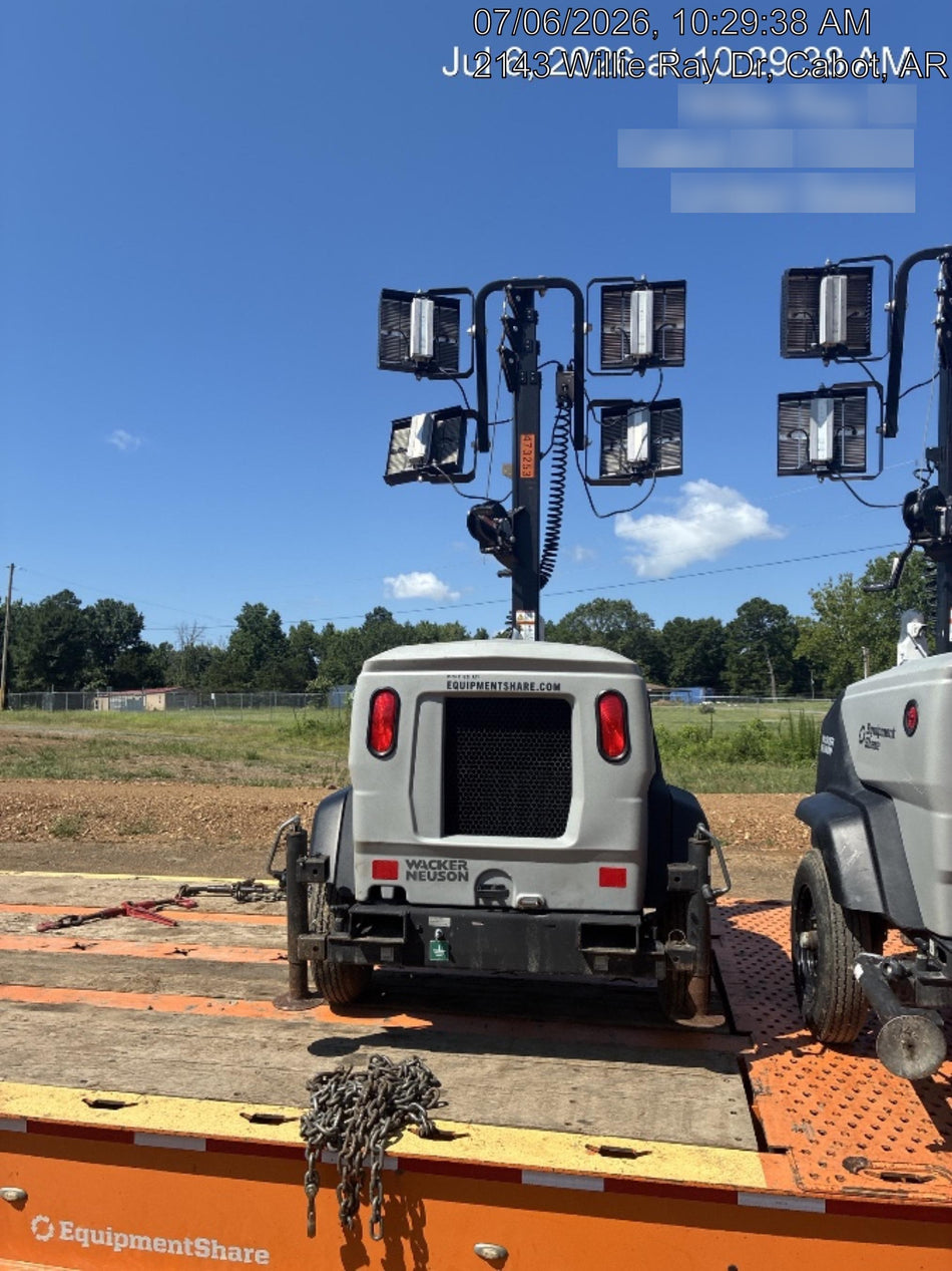 2024 Wacker Neuson LTT4 Diesel, Kohler KDW702, Deep Sea Controller, Auto Start, LED 320W, Bypass Outlet, T3