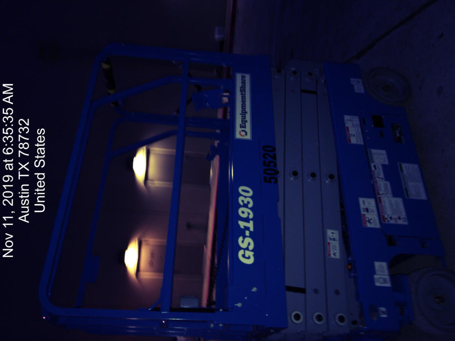 2019 Genie GS-1930 Fixed Rails with Chain Entry