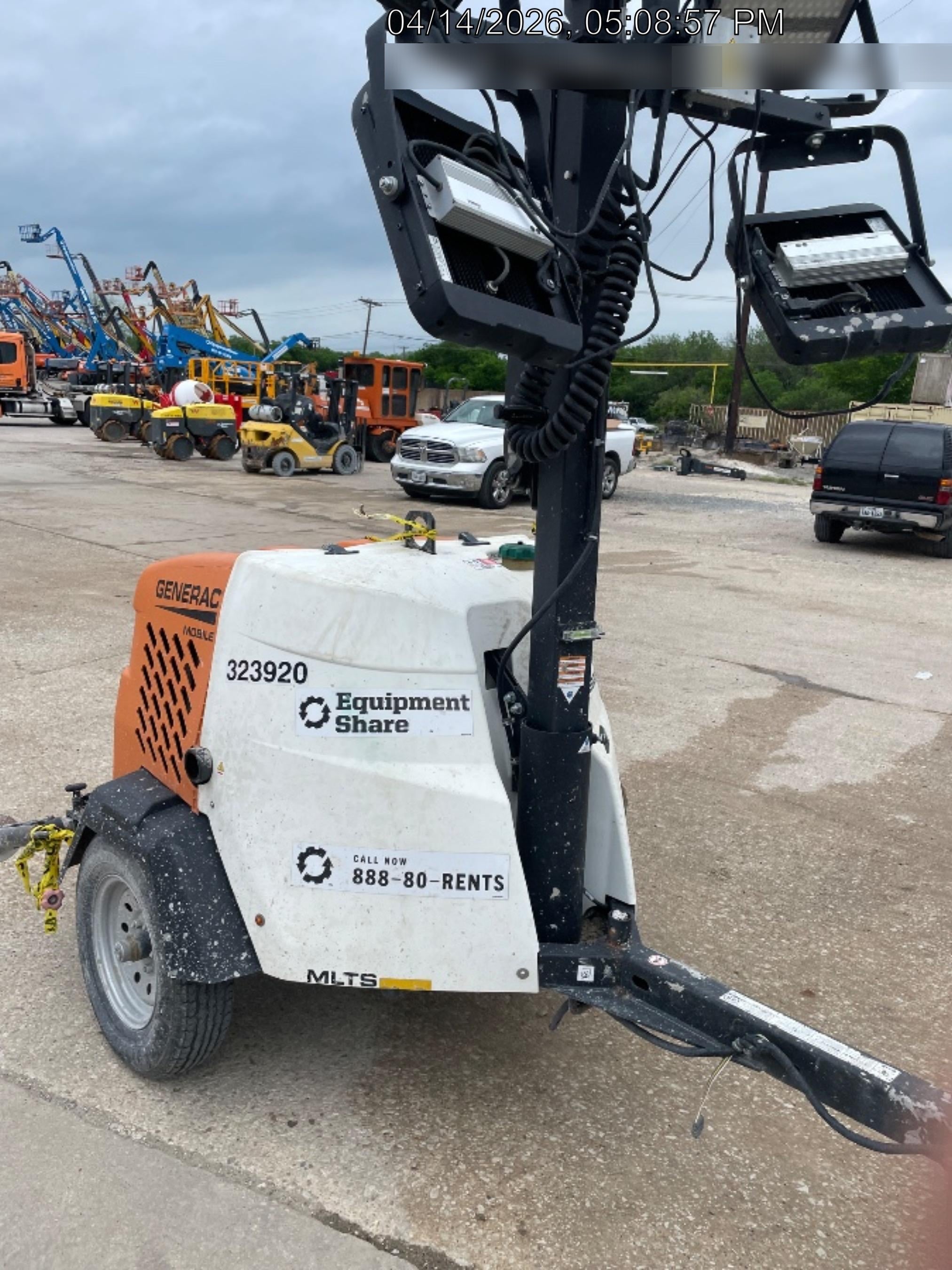 2023 Generac MLT2 Diesel, Flex Switch 120V Input, Powerzone Controller, (4) 320W LED Lights, 4kW Generator, 39.9 Gal Fuel Tank, 2" Ball, T3