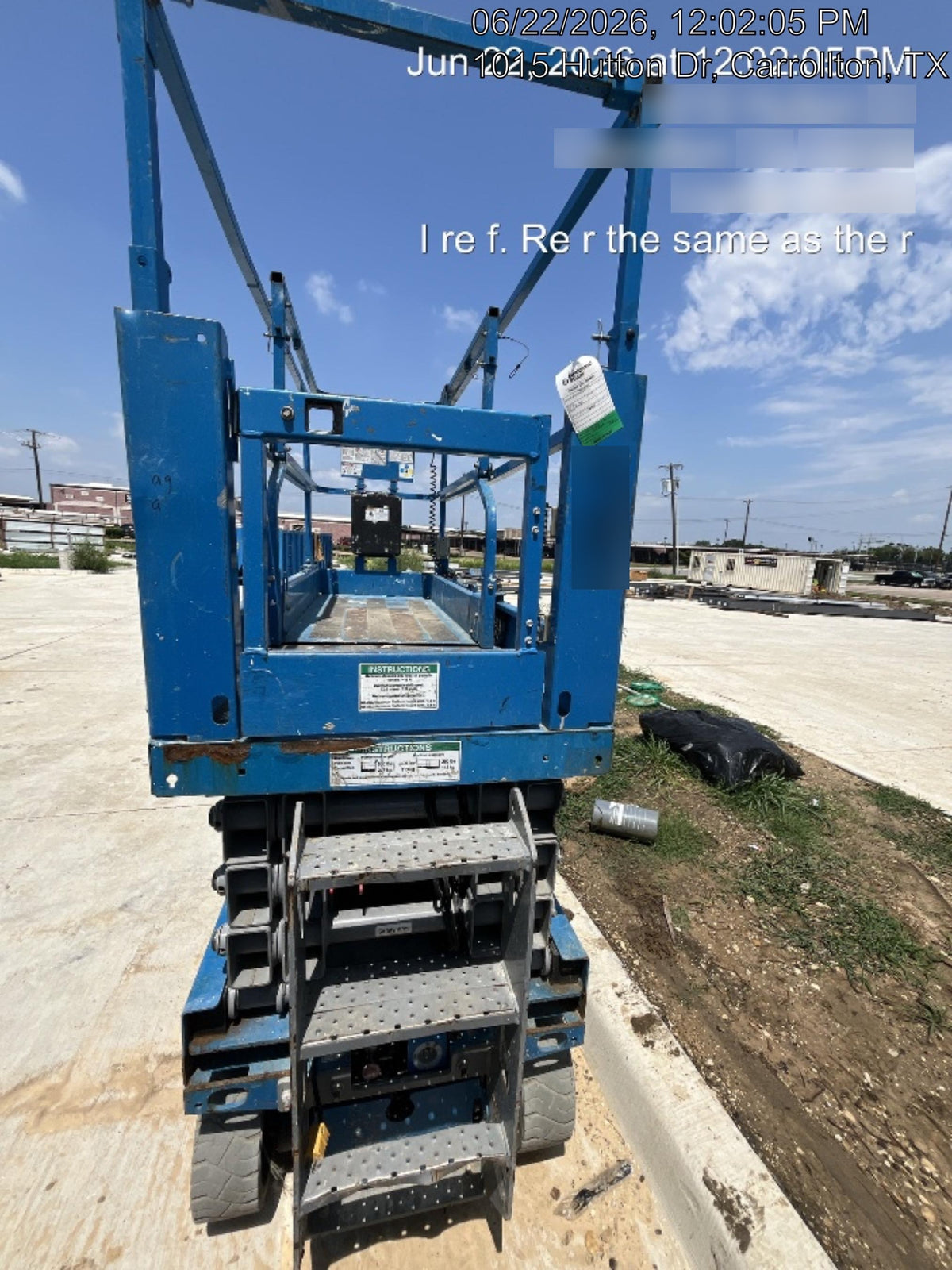 2019 Genie GS-2632 Folding rails with half height swing gate