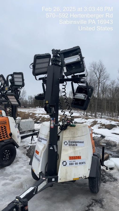 2023 Generac MLT2 Diesel, Flex Switch 120V Input, Powerzone Controller, (4) 320W LED Lights, 4kW Generator, 39.9 Gal Fuel Tank, 2" Ball, T3