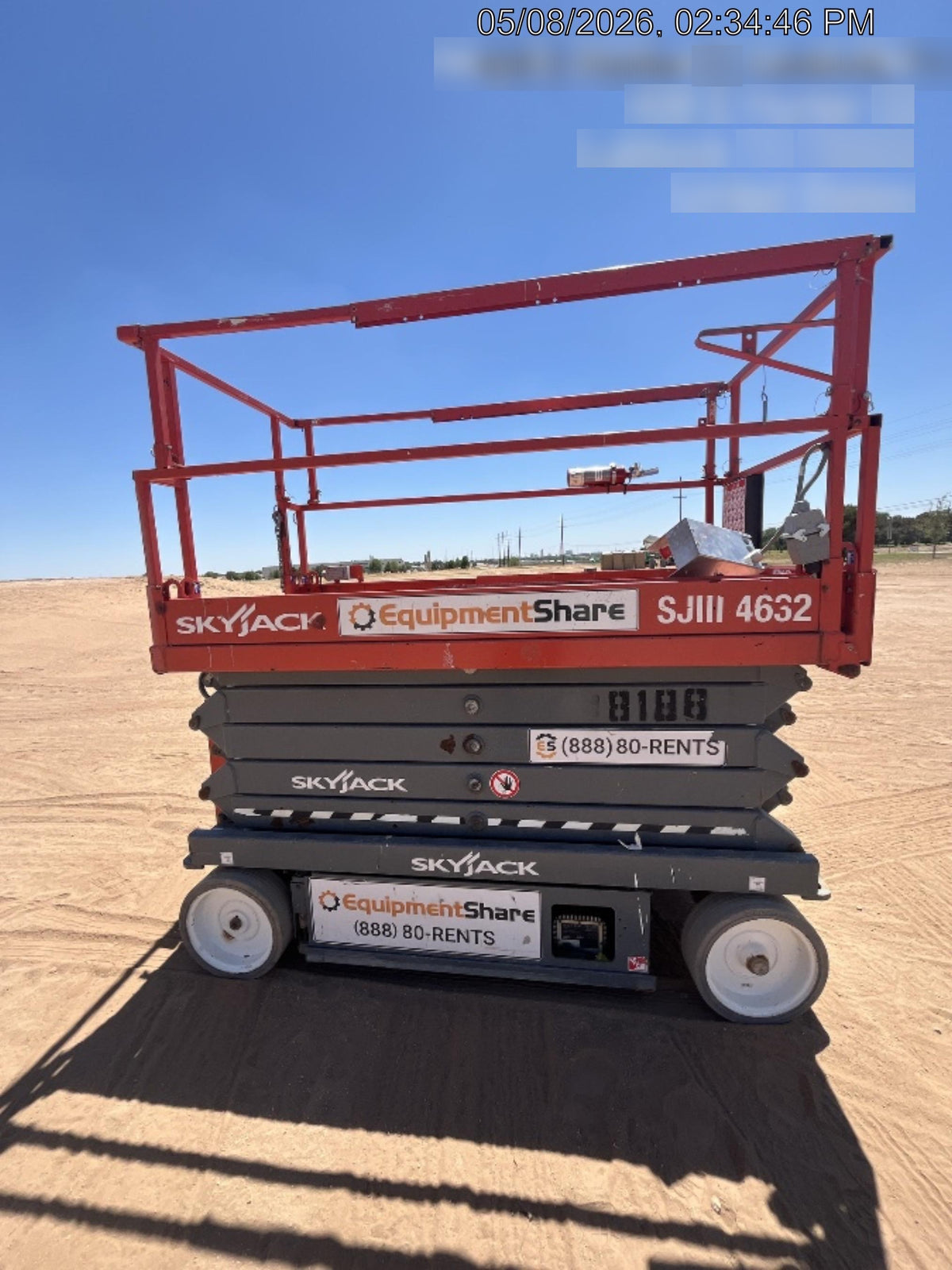 2018 Skyjack SJIII-4632 Skyjack SJIII4632 Scissor Lift w/Trojan Batteries