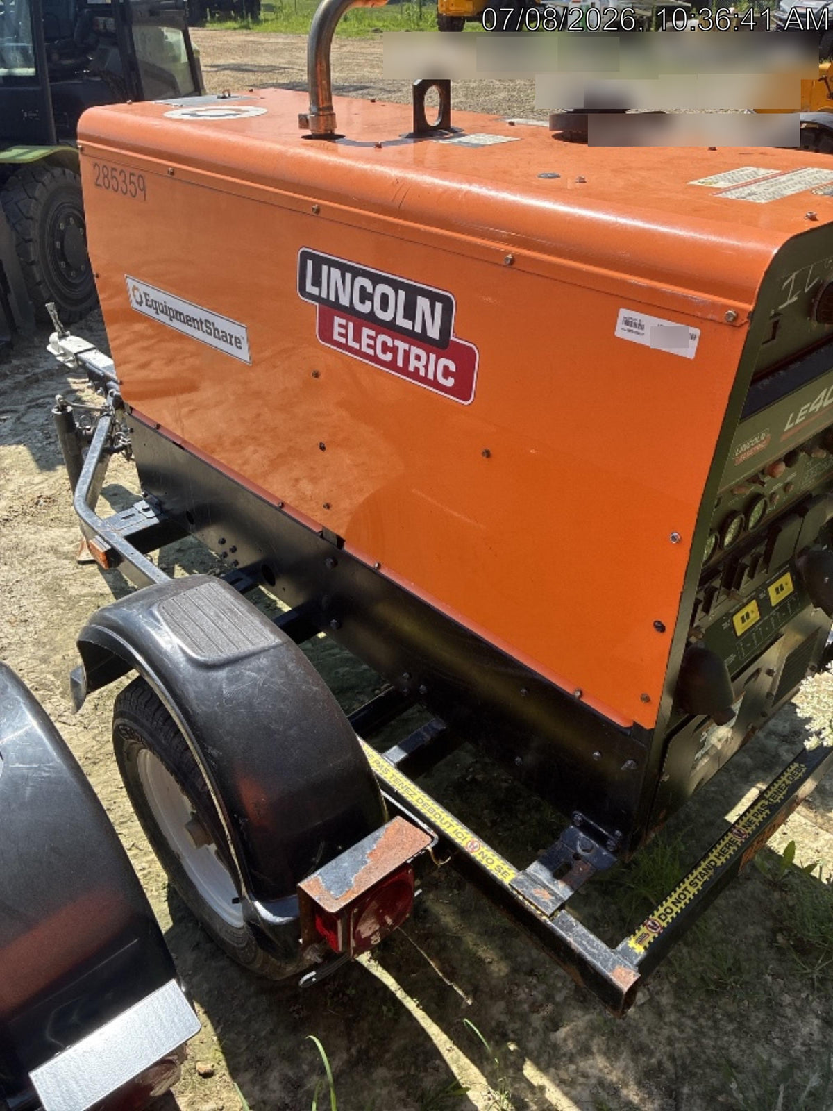 2022 Lincoln Electric LE400 Kubota V1505, Trlr, Cable Rack, Light Kit, ES Decals, T3
