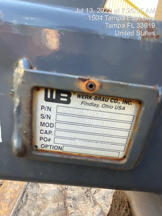 2019 WERK-BRAU 96" Loader Fork Carriage - Werk-Brau