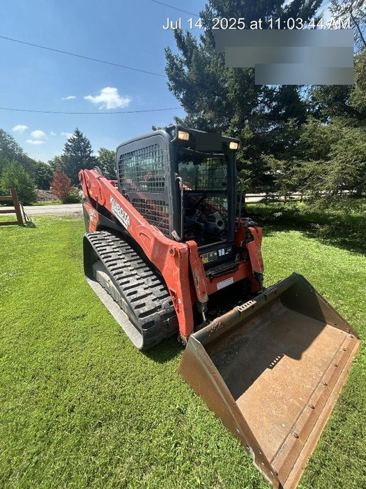 2019 Kubota SVL95-2S Cab/Heat/Air, Standard Tracks, Standard Flow w/Manual QC, 80" HD Bucket w/ Smooth Cutting Edge