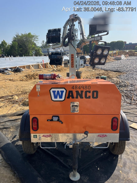 2025 Wanco WLTT-4MM4K Diesel, Mitsubishi L2E, 9.0HP @1800 rpm, Deep Sea Controller, Shore Power Plug, Auto Start, (4) 350W LED Floodlights, 4kW Generator, 60 Gal Fuel Tank, 2" Ball, T3