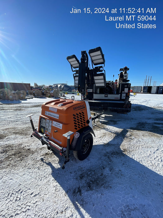 2023 Generac MLT2 Diesel, Flex Switch 120V Input, Powerzone Controller, (4) 320W LED Lights, 4kW Generator, 39.9 Gal Fuel Tank, 2" Ball, T3