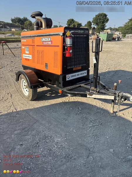 2021 Lincoln Electric Vantage 549X Ready Pak 3, ORANGE (includes trailer, cable rack, fender light kit)