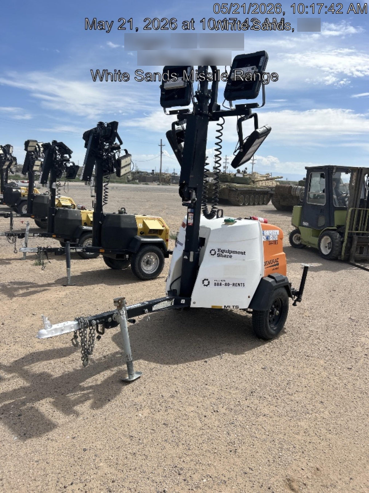 2023 Generac MLT2 Diesel, Flex Switch 120V Input, Powerzone Controller, (4) 320W LED Lights, 4kW Generator, 39.9 Gal Fuel Tank, 2" Ball, T3