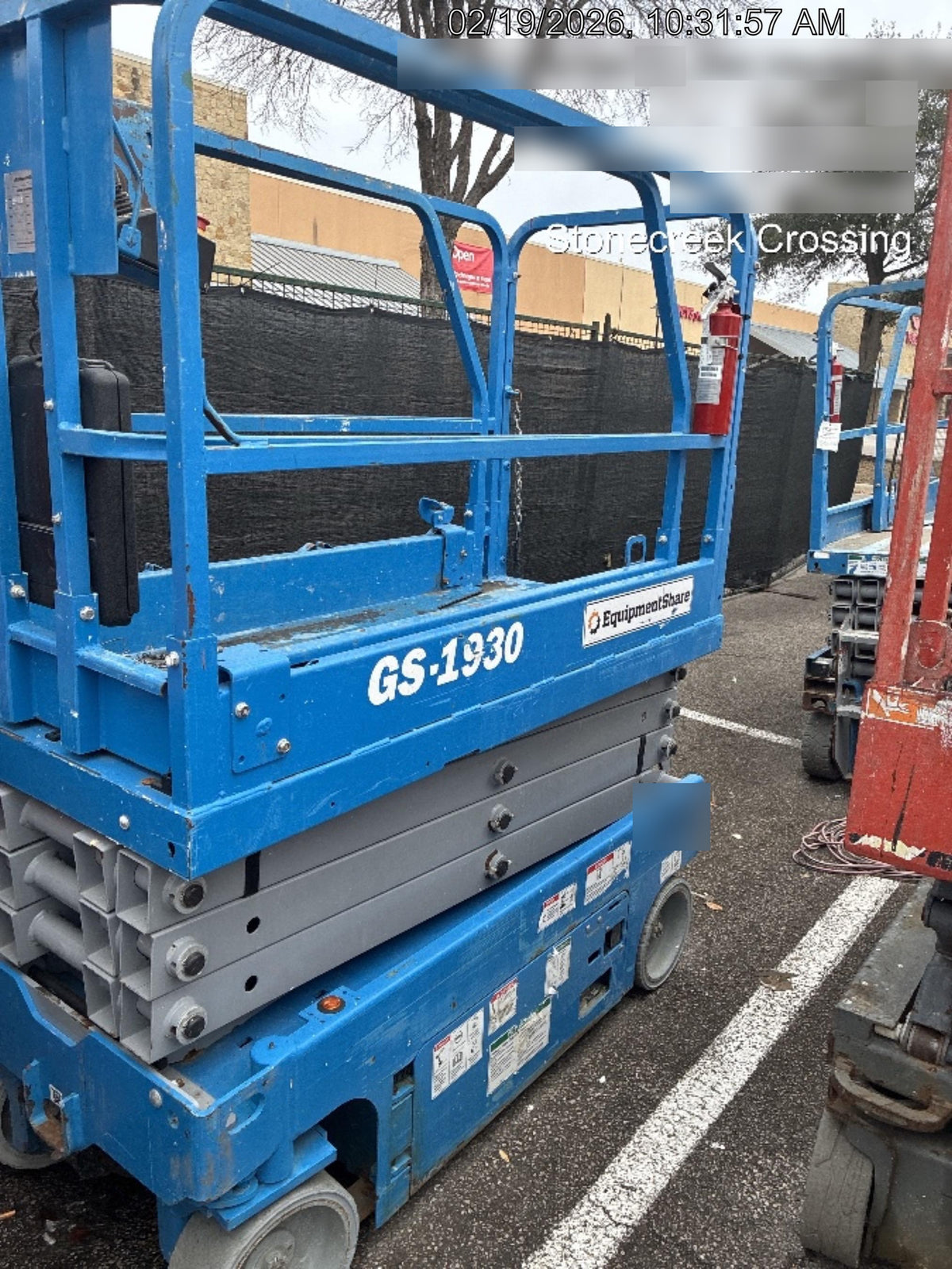 2019 Genie GS-1930 Fixed rails with chain Entry