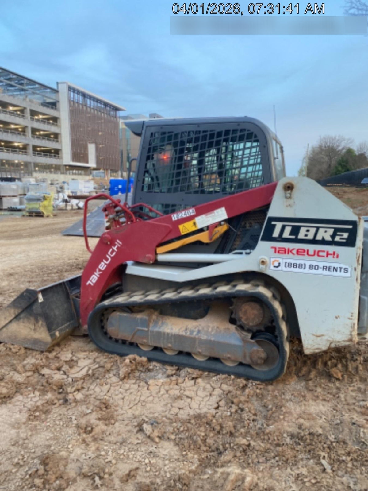 2020 Takeuchi TL8R2-CR Cab/Heat/Air, 74hp, Hydraulic QC