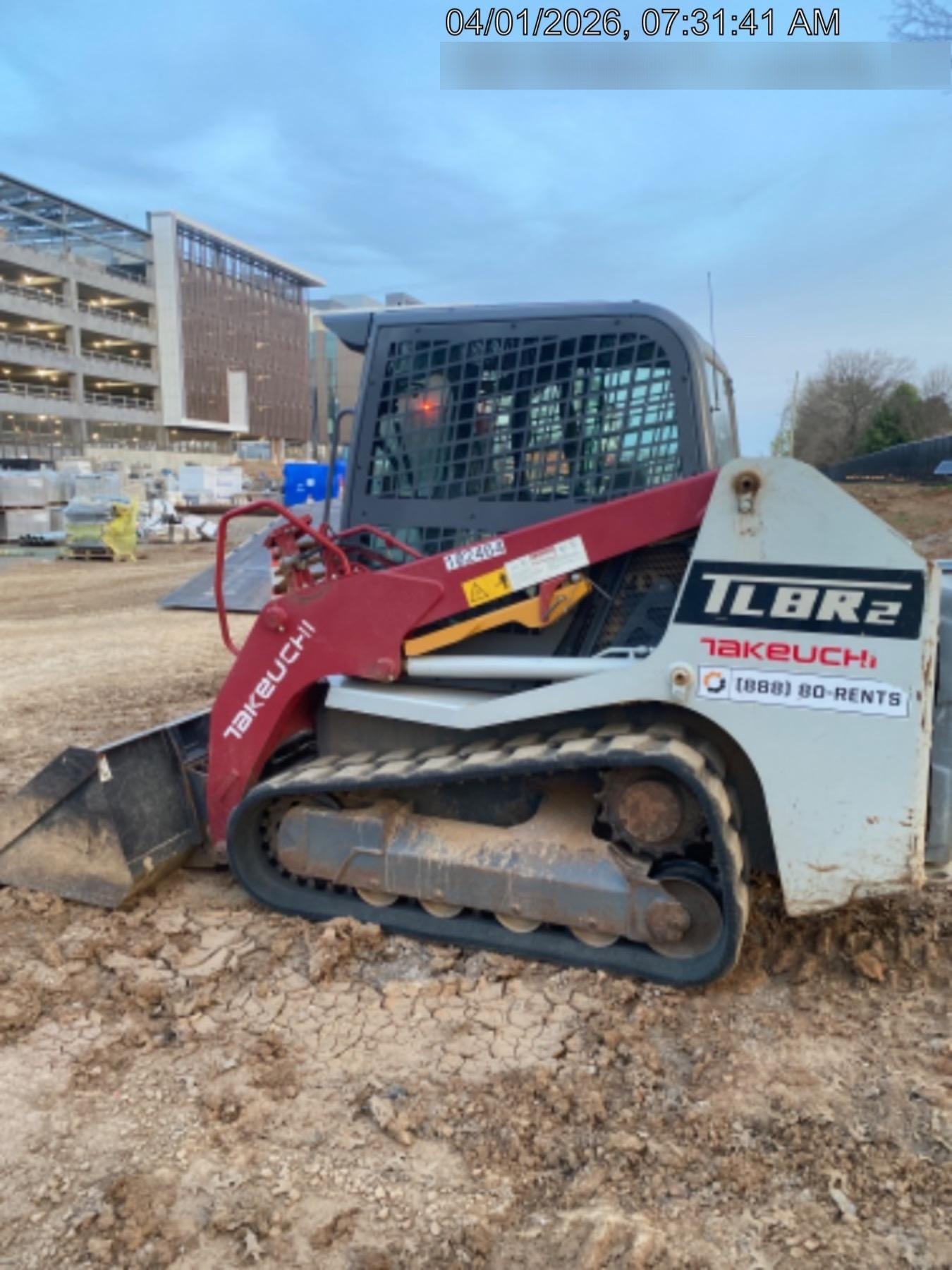 2020 Takeuchi TL8R2-CR Cab/Heat/Air, 74hp, Hydraulic QC
