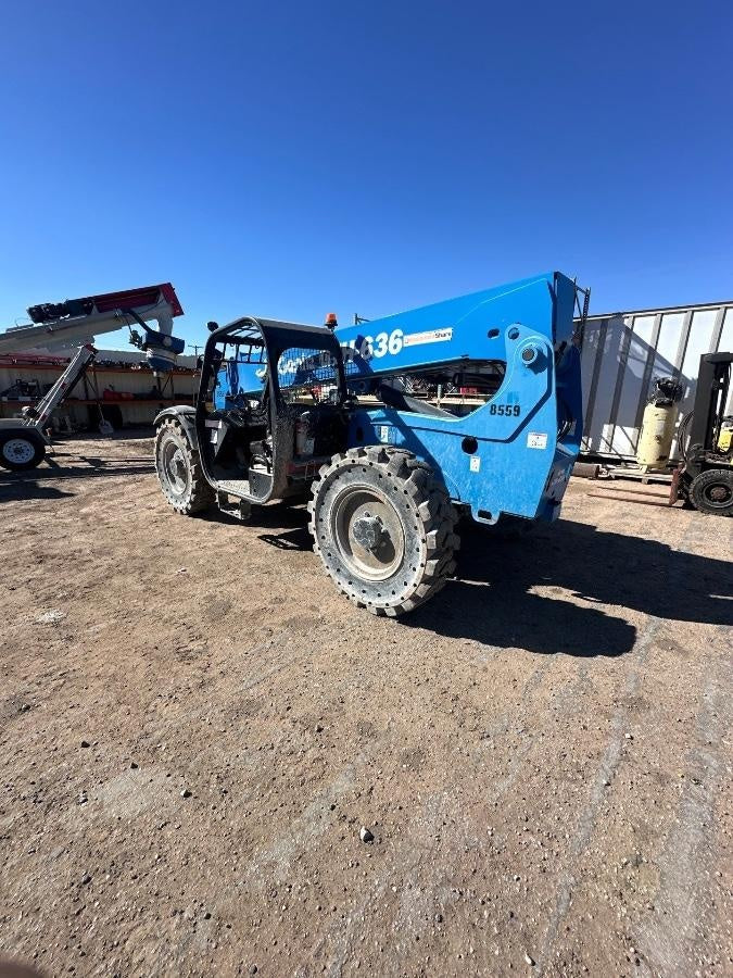 2018 Genie GTH-636 Genie GTH-636 w/Open ROPS, Solid Tires, Work Light/Beacon, 48" Carriage and Forks