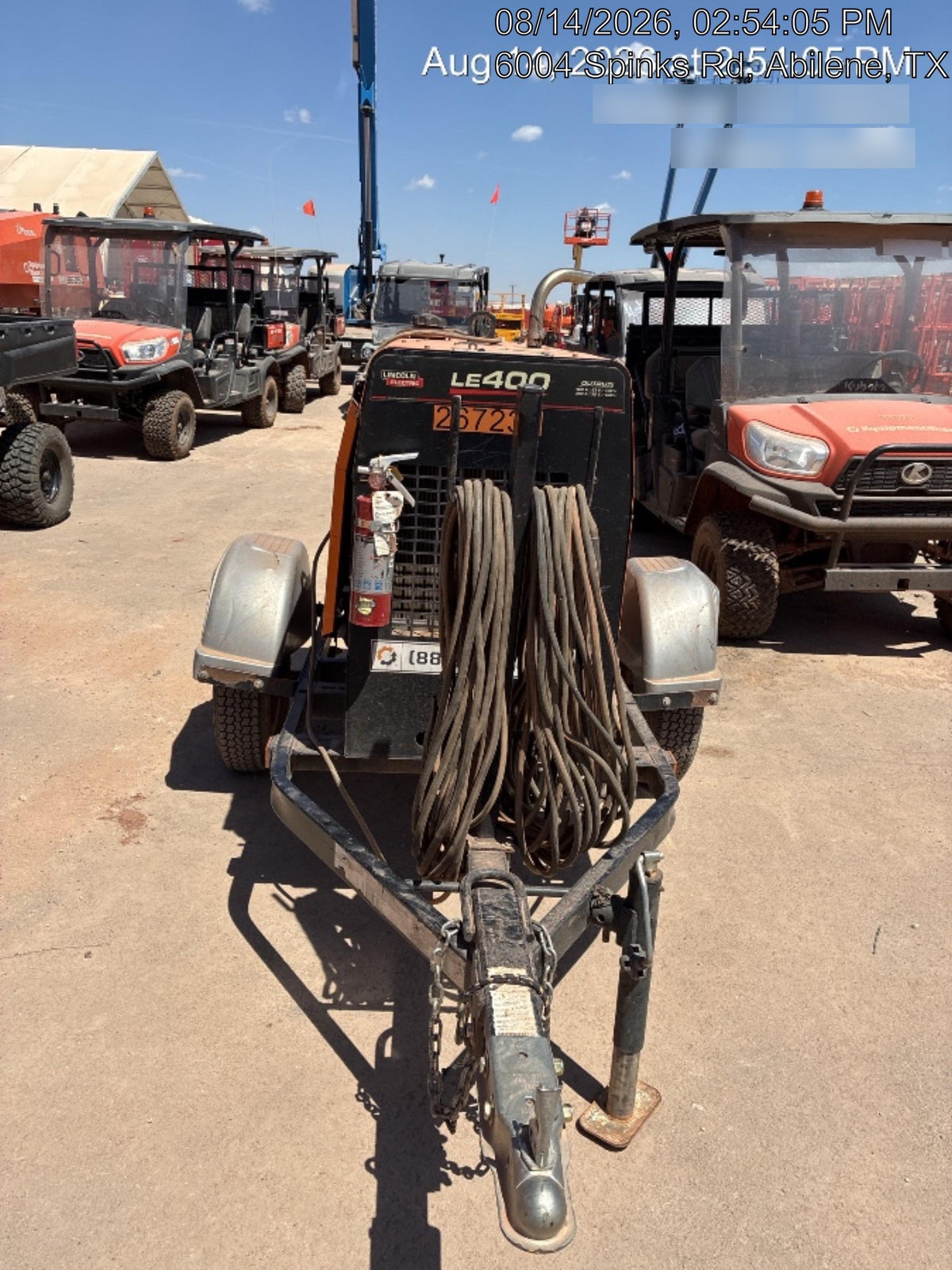2022 Lincoln Electric LE400 Kubota V1505, Trlr, Cable Rack, Light Kit, ES Decals, T3