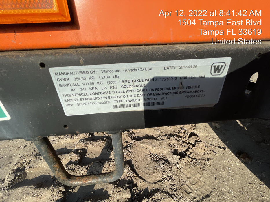 2017 Wanco WLT-4M PORTABLE LIGHT TOWER