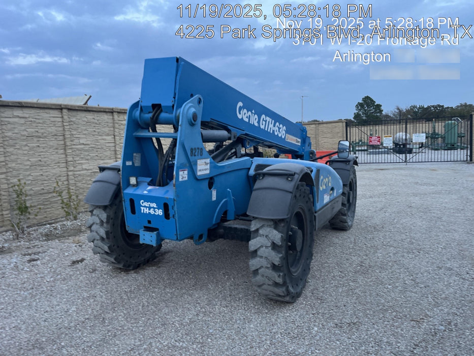 2018 Genie GTH-636 Genie GTH-636 w/Open ROPS, Solid Tires, Work Light/Beacon, 48" Carriage and Forks