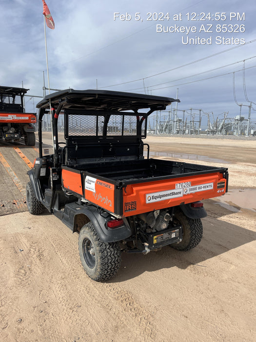 2021 Kubota RTV-X1140W-H Plastic Canopy, Windshield Acrylic Clear, LED Strobe Light, Wire Harness Kit, Back up Alarm