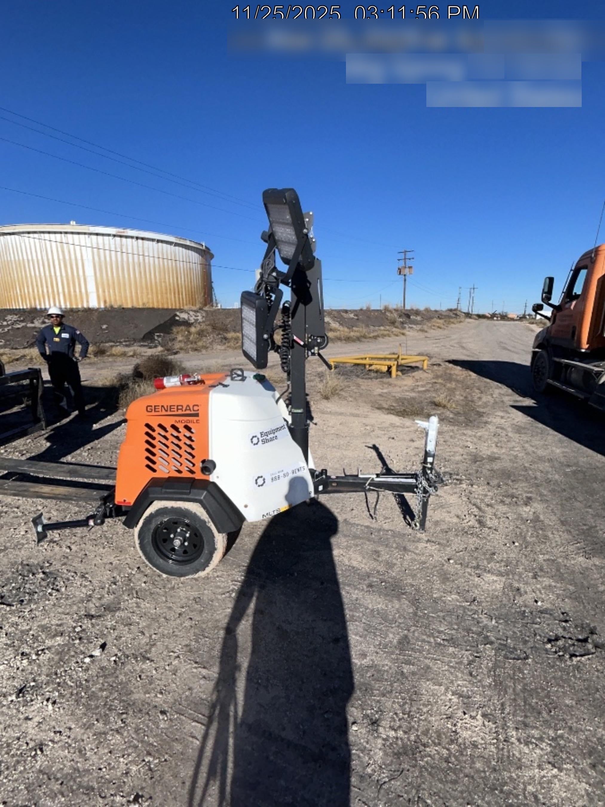 2024 Generac MLT2 Diesel, Flex Switch 120V Input, Powerzone Controller, 
(4) 320W LED Lights, 4kW Generator, 39.9 Gal Fuel Tank, 2" Ball, T3