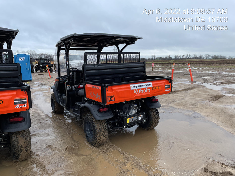 2022 Kubota RTV-X1140W-H Plastic Canopy, Windshield Acrylic Clear, LED Strobe Light, Wire Harness Kit, Back up Alarm