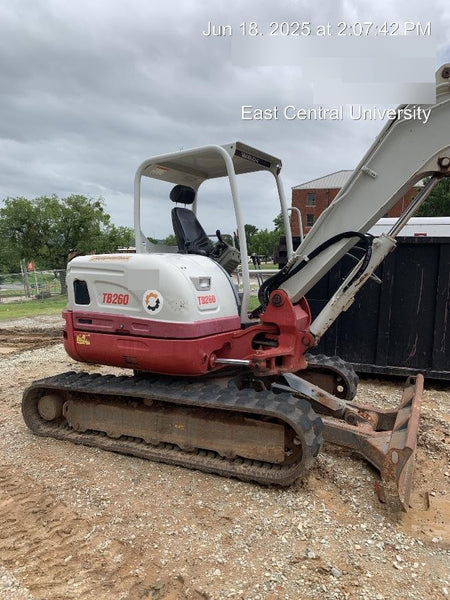 2019 Takeuchi TB260 Takeuchi TB260 Canopy w/Rubber Tracks, Auxiliary Hydraulics, Standard Blade, Manual QC