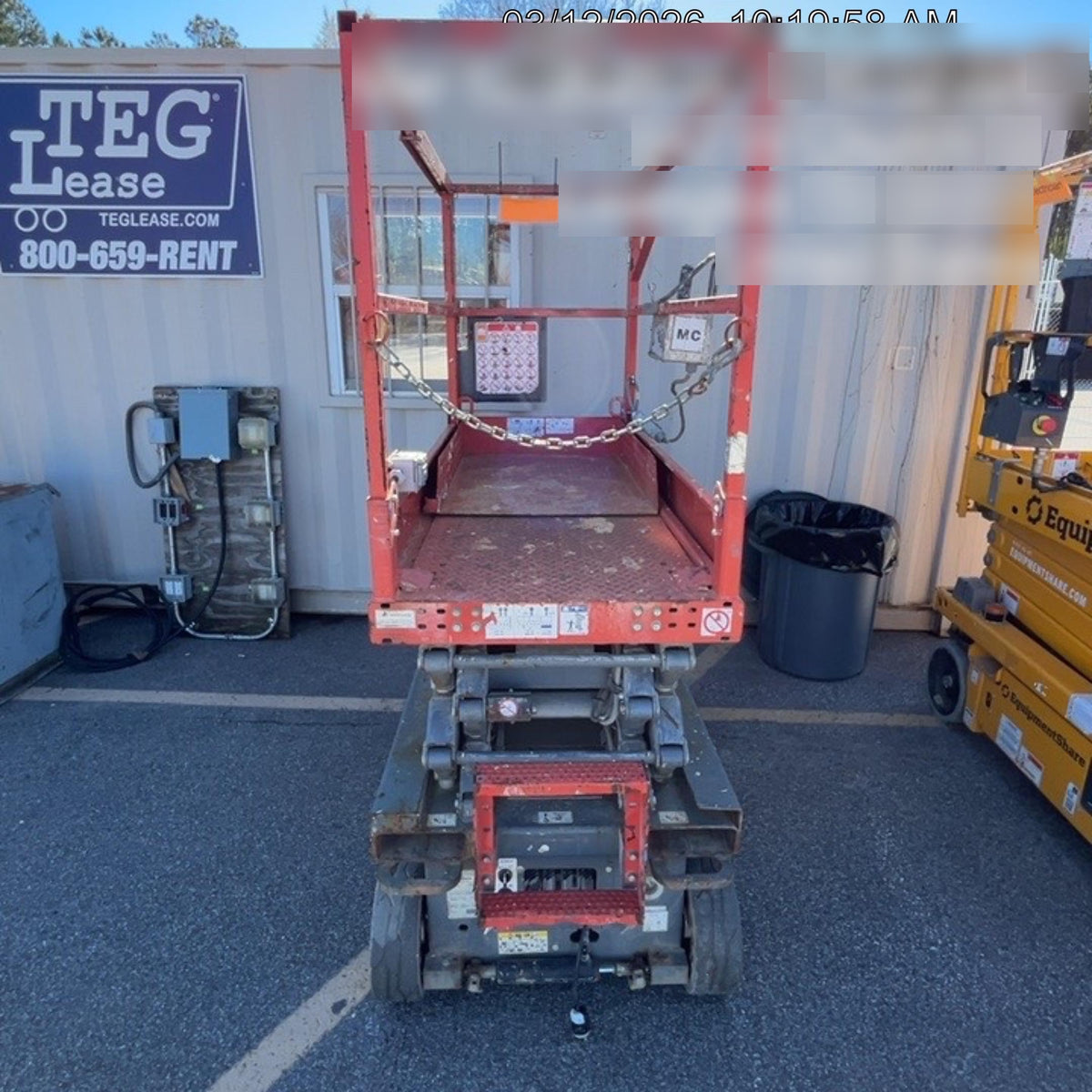 2019 Skyjack SJIII-3219 Standard Options, Trojan Batteries