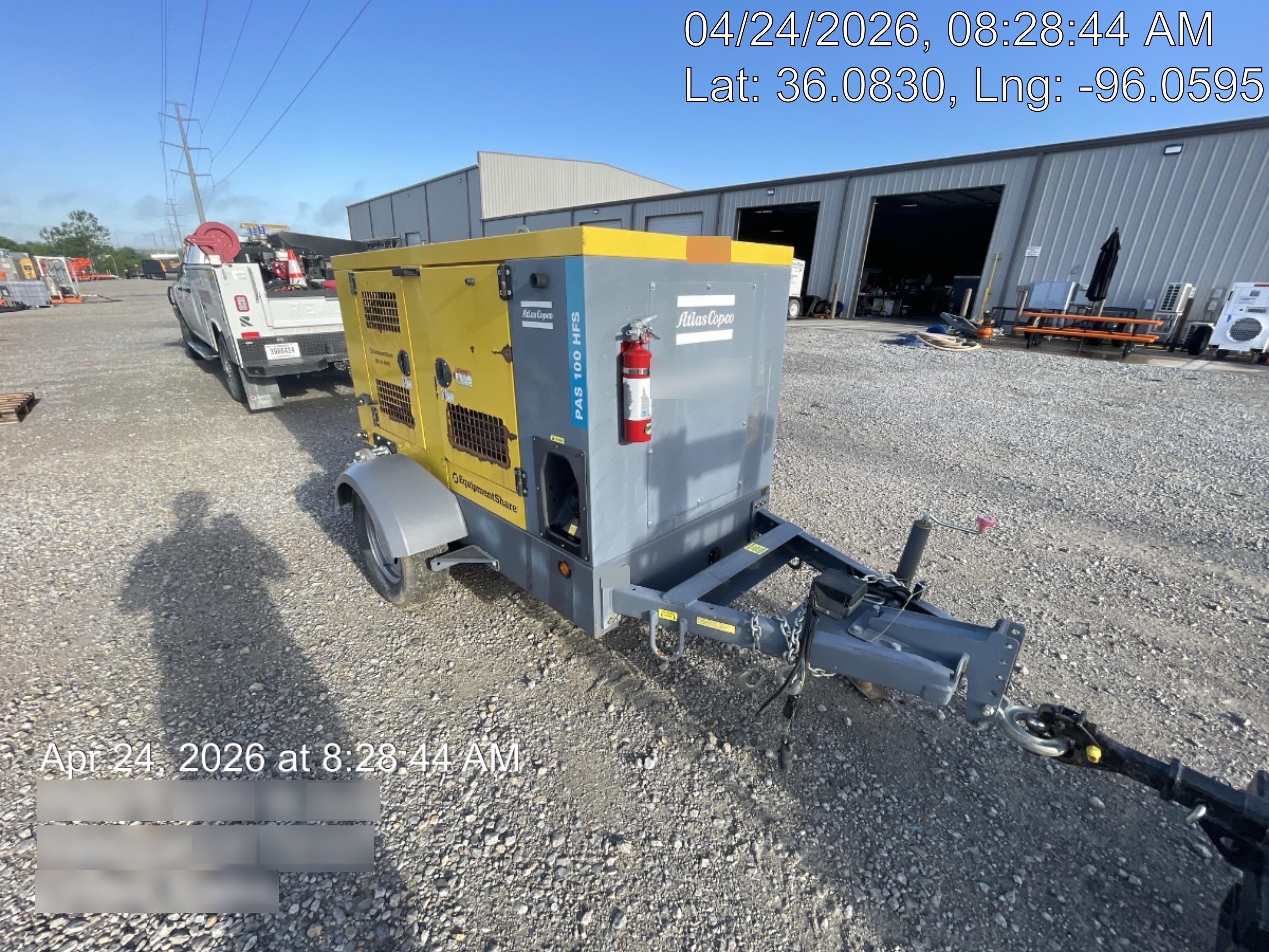 2021 ATLAS COPCO PAS 100 HF CS Enclosed
