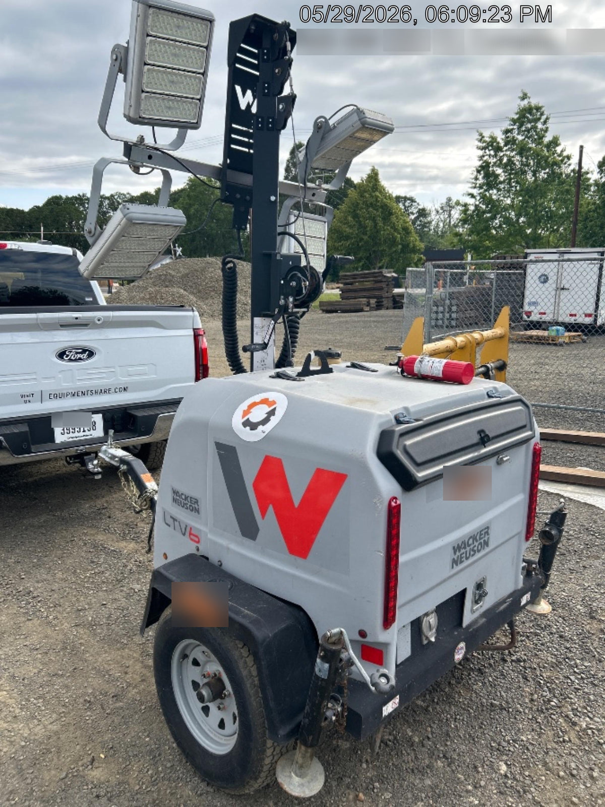 2019 Wacker Neuson LTV6K-LED Standard LED Towable Light Tower w/None