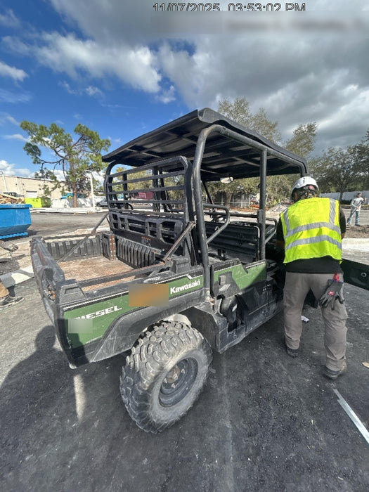 2019 Kawasaki Mule PRO-DXT Standard Options, Backup Alarm, Beacon, Plastic Hard Top, Poly Windshield, Horn Kit