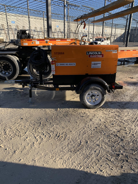 2021 Lincoln Electric Vantage 322 Vantage 322 Ready Pak 3 w/ Decals, ORANGE (includes trailer, cable rack, fender light kit) NO Telematics
