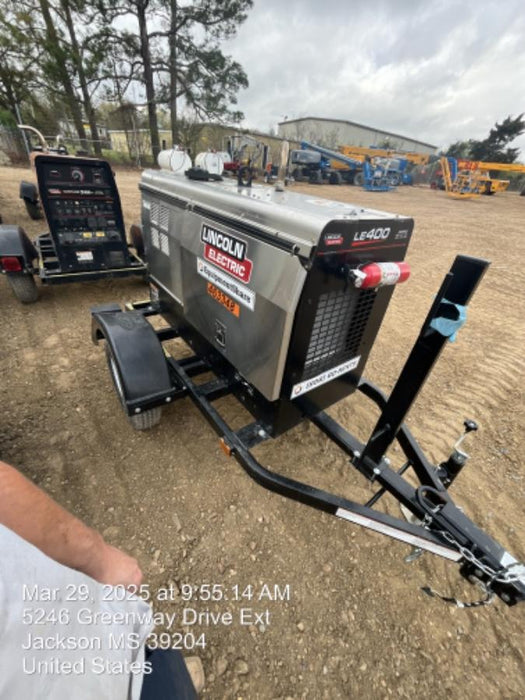 2024 Lincoln Electric LE400 Kubota V1505, Trlr, Cable Rack, Light Kit, ES Decals, T3