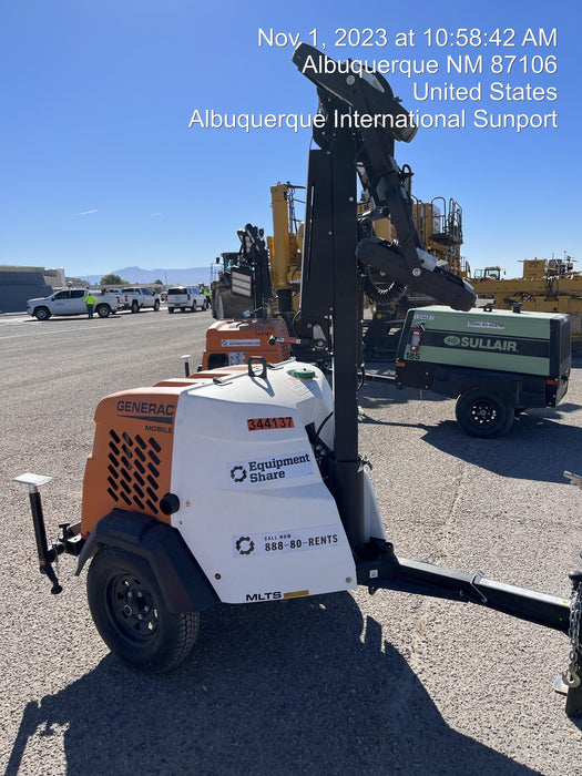 2023 Generac MLT2 Diesel, Flex Switch 120V Input, Powerzone Controller, (4) 320W LED Lights, 4kW Generator, 39.9 Gal Fuel Tank, 2" Ball, T3