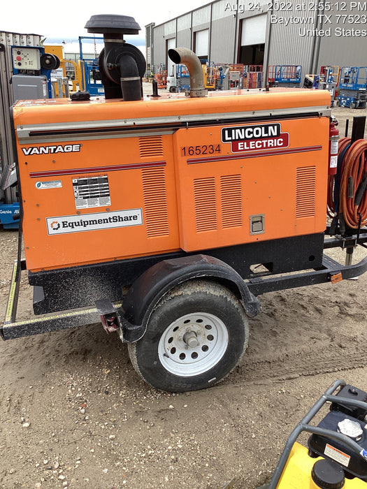 2021 Lincoln Electric Vantage 549X Ready Pak 3, ORANGE (includes trailer, cable rack, fender light kit)