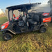2022 Kubota RTV-X1140W-H Plastic Canopy, Windshield Acrylic Clear, LED Strobe Light, Wire Harness Kit, Back up Alarm