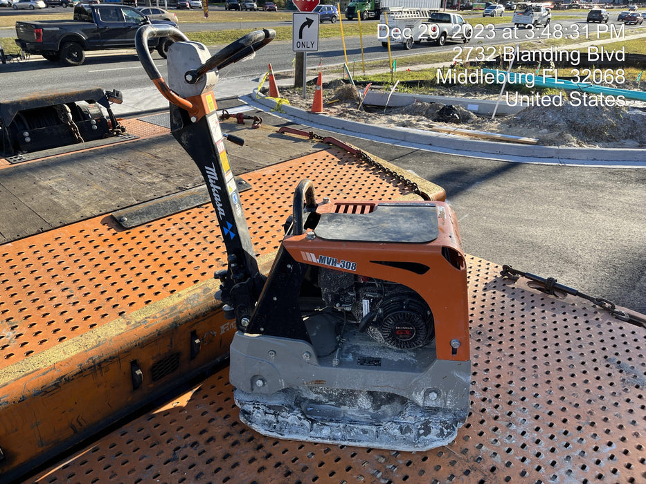 2023 Multiquip MV308GH Honda GX270, 18" Plate, Tachometer