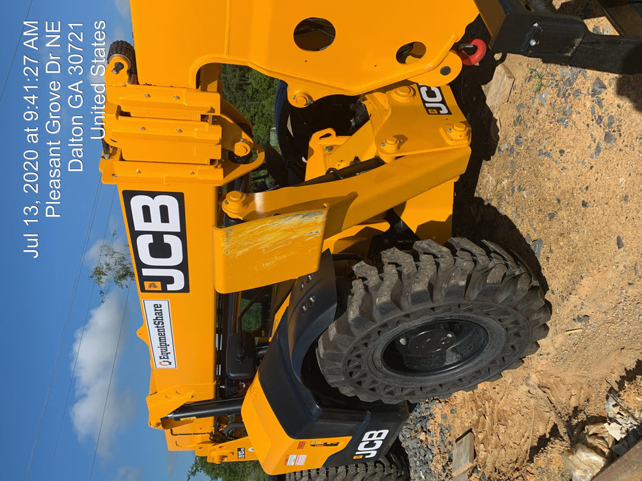 2020 JCB 510-56 Canopy, Solid Tires, Work Lights, Beacon, Aux Hydraulics, Back up Alarm, Lifting Eye, ES Decals