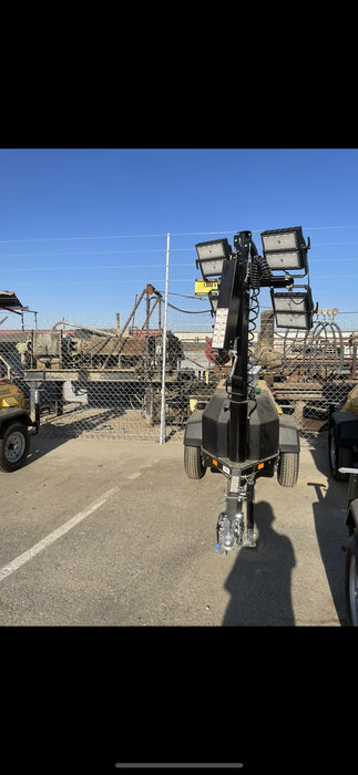 2022 Allmand NLV3GR (4) LED Light Fixture 350W, 23' Vertical Mast, 3kW Prime, Towable, ES Decals, T3