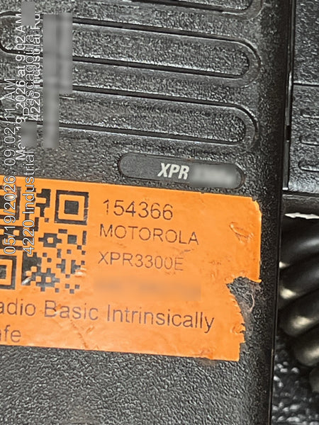 2021 MOTOROLA XPR3300E