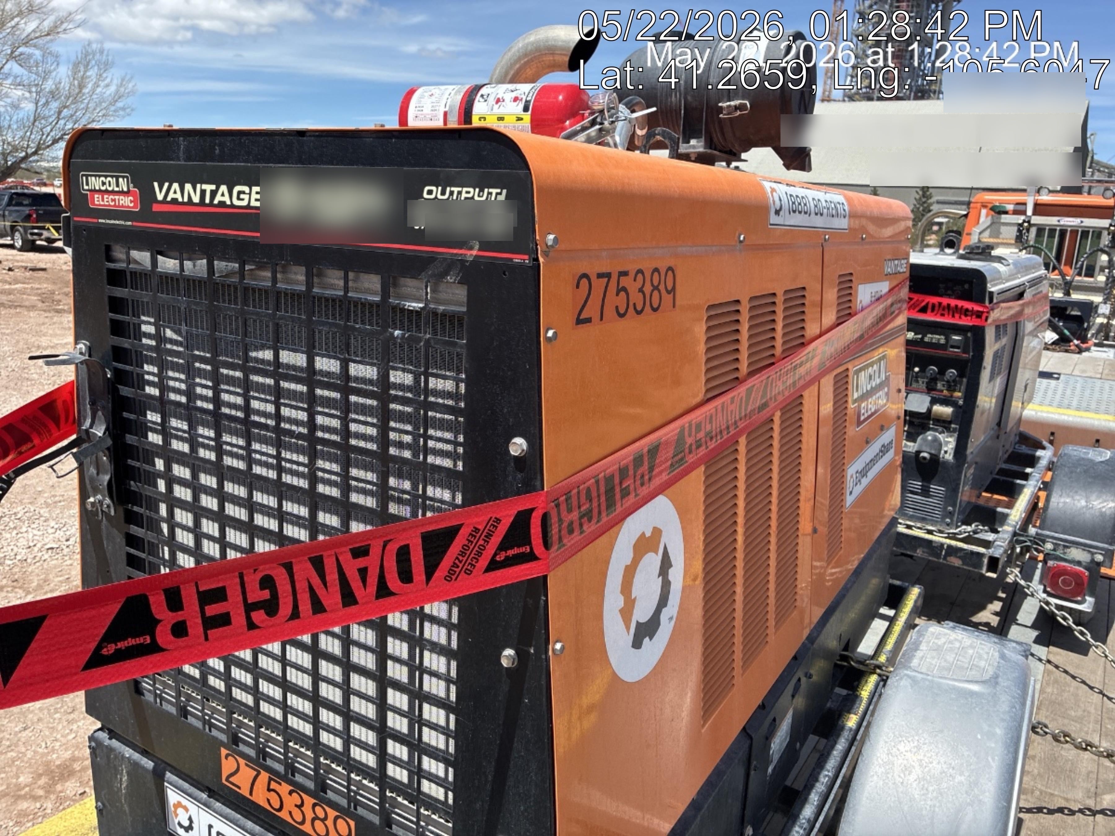 2022 Lincoln Electric Vantage 549X Crosslink Technology, Trailer Mounted, ES Decals, T3