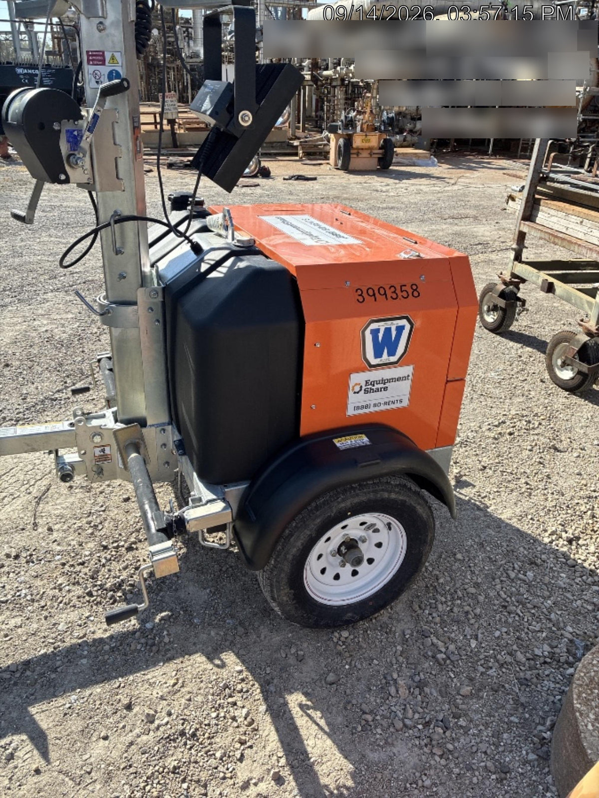 2024 Wanco WLTT-4MM4K Diesel, Deep Sea Controller, Shore Power Plug, Auto Start, (4) 350W LED Floodlights, 4kW Generator, 60 Gal Fuel Tank, 2" Ball, T3