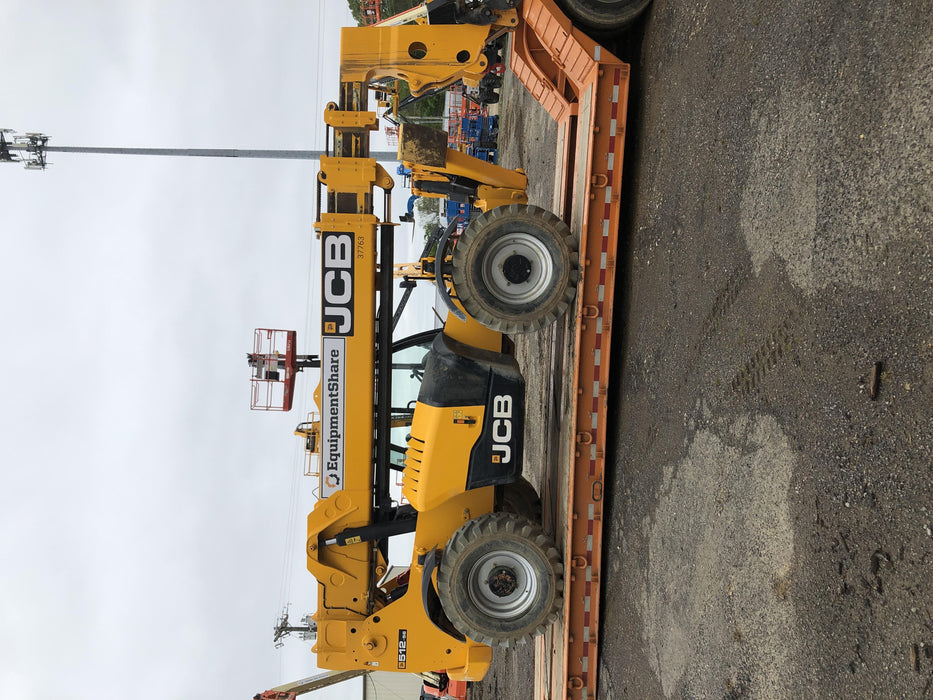 2019 JCB 512-56 Canopy, 109 HP, Solid Tires, STD Worklight, Beacon, Aux Hydraulics, Lifting Eye, Back up Alarm 66" Carriage/60" Forks