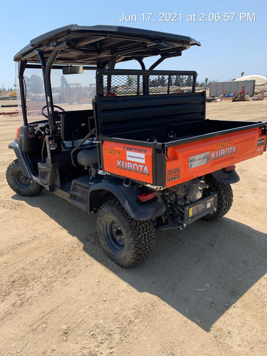 2020 Kubota RTV-X1140W-H Canopy, 4-Seater, Diesel, Windshield Acrylic Clear, Strobe Light, Backup Alarm