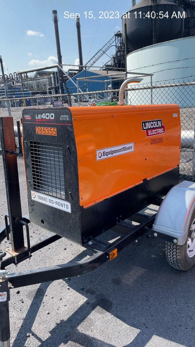 2022 Lincoln Electric LE400 Kubota V1505, Trlr, Cable Rack, Light Kit, ES Decals, T3