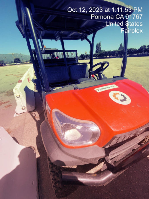 2022 Kubota RTV-X1140W-H Plastic Canopy, Windshield Acrylic Clear, LED Strobe Light, Wire Harness Kit, Back up Alarm