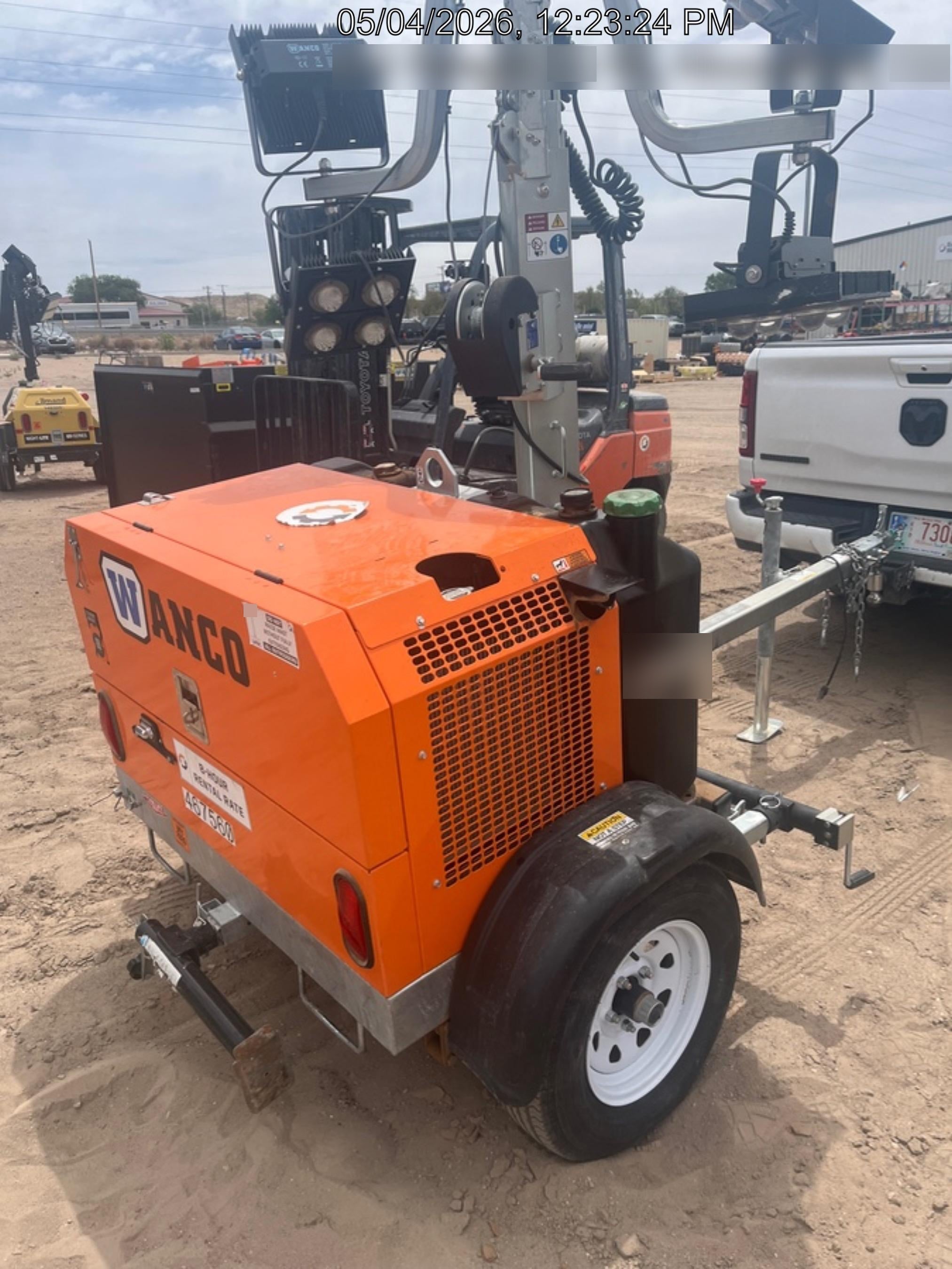 2024 Wanco WLTT-4MM4K Diesel, Deep Sea Controller, Shore Power Plug, Auto Start, (4) 350W LED Floodlights, 4kW Generator, 60 Gal Fuel Tank, 2" Ball, T3