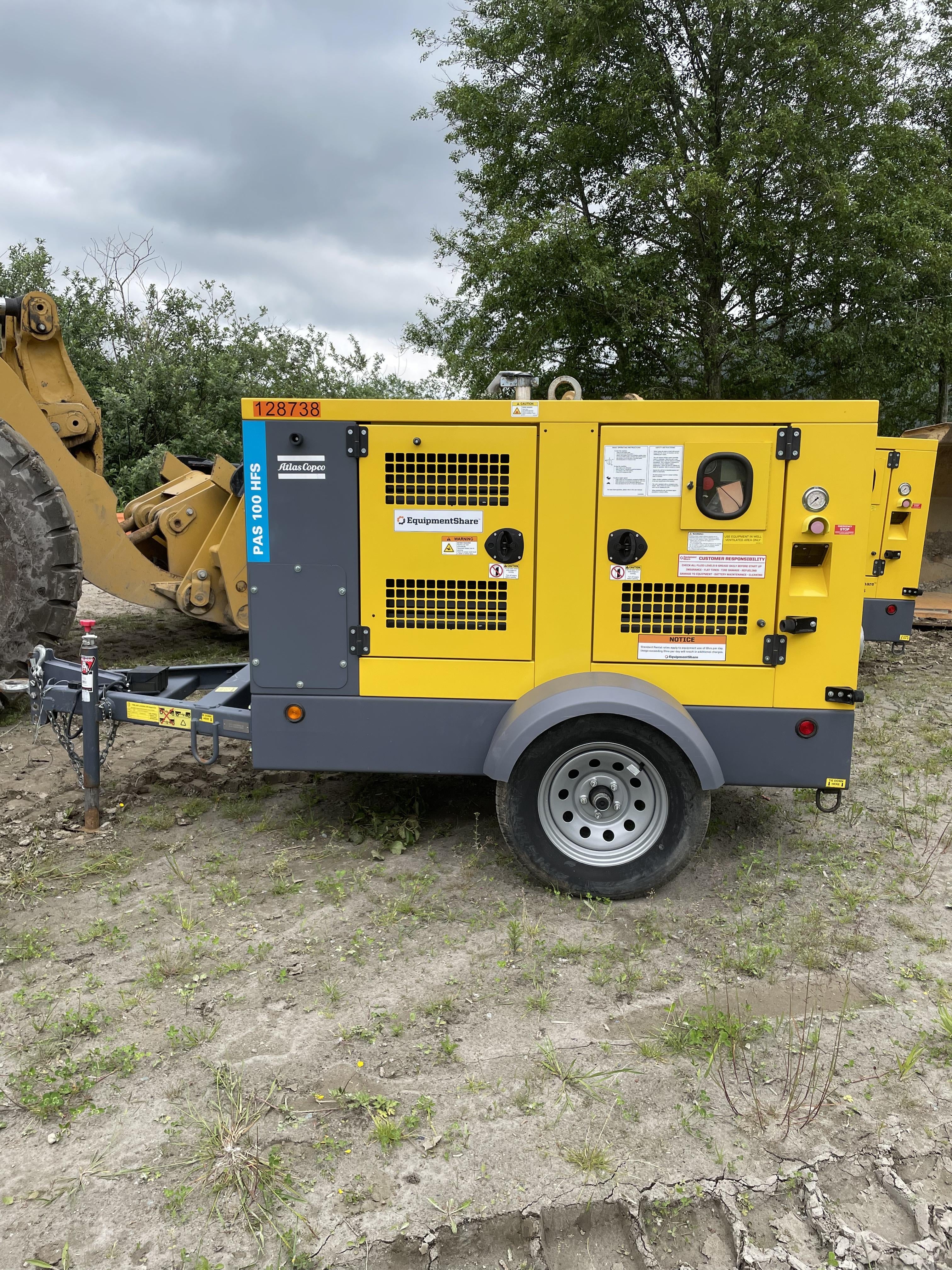 2020 ATLAS COPCO PAS 100 HF CS Enclosed
